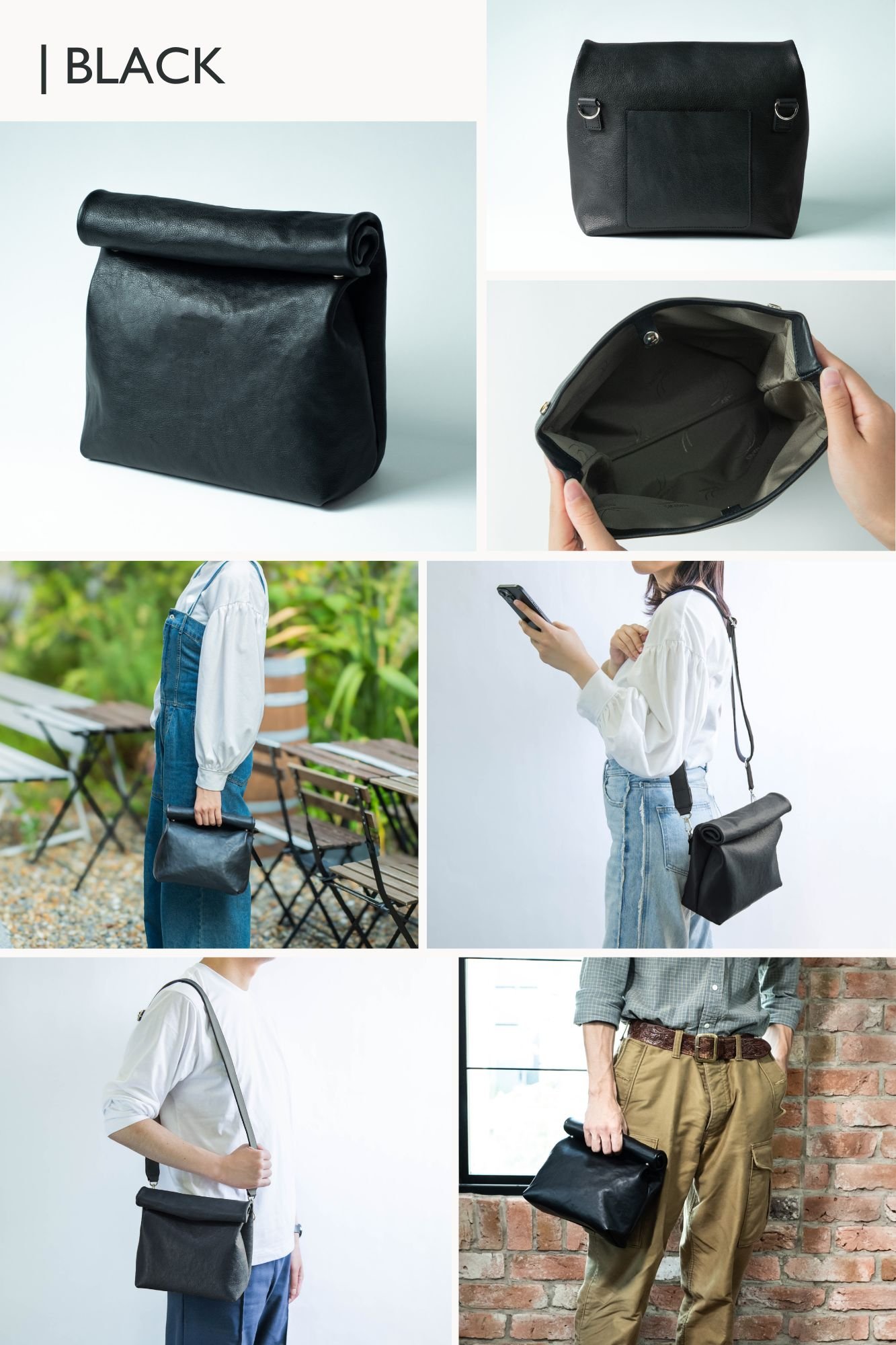 大容量】ころんと可愛い♪バッグ職人が本革で作るパン屋さんの
