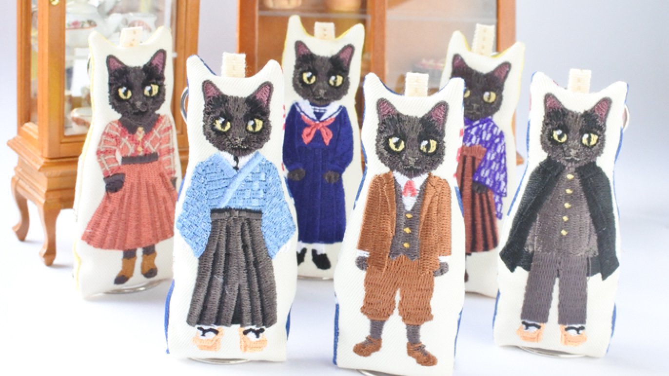 刺繍の猫たちが勢揃いする個展を開きたい♪うちの子オーダーできる刺繍 