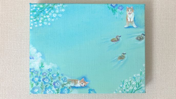 優しいオーダーメイド油彩画＊大切な家族とペットの絵画｜Creema SPRINGS