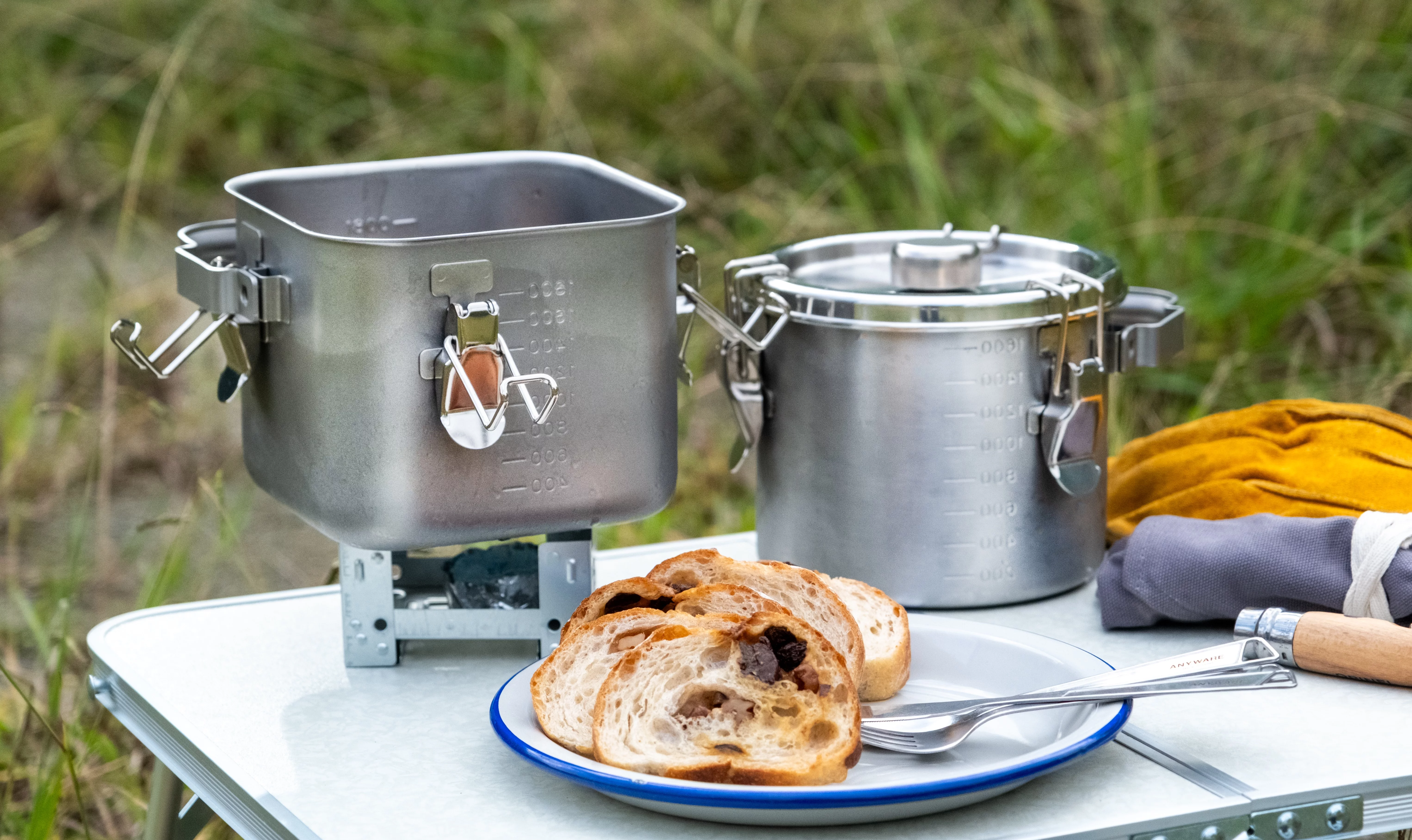 あなたへ提案したい保存容器。直火＆IH対応「給食缶ミニ」アウトドア 