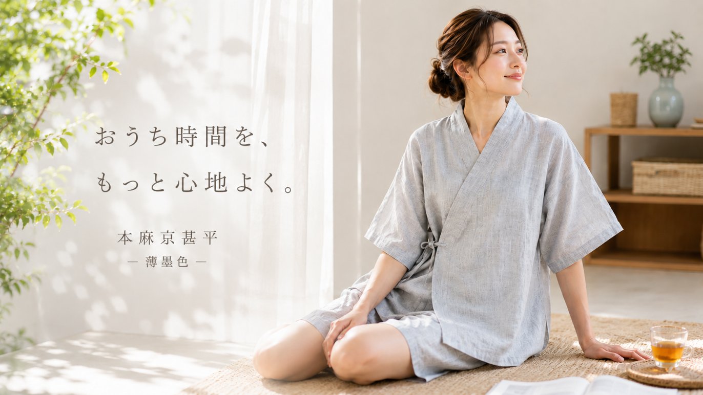 暑い夏もさらりと心地よく。上質天然素材のやさしさに包まれる『本麻