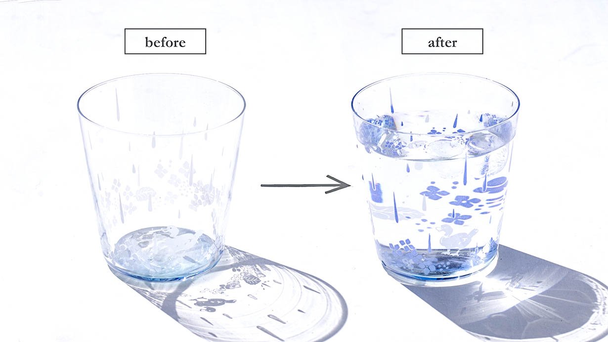 飲み物を注いだら色が変わるグラス ストア