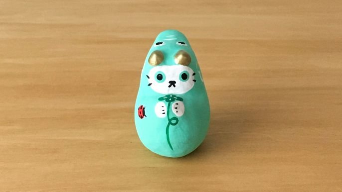 猫 ネコ 張り子 日本製 置き物 招き猫 手作り 張り子細工