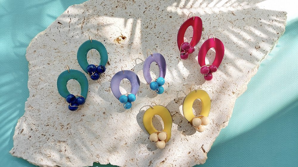 【美品】アリータ ヤシの木 ネックレストップ PALMERA エメラルド SDGsな 「ヤシ」アクセサリーで、森を守る。～お好みの推し色に