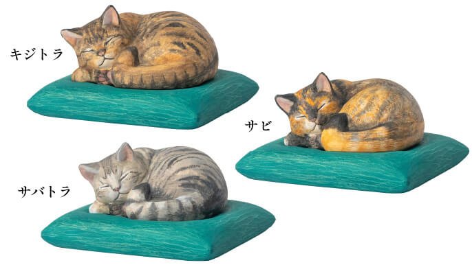 木彫り　工房くろいわ　寝る猫 妙法寺開眼】幸せへの祈りを宿す『木彫りの眠り猫』をあなたへ｜Creema