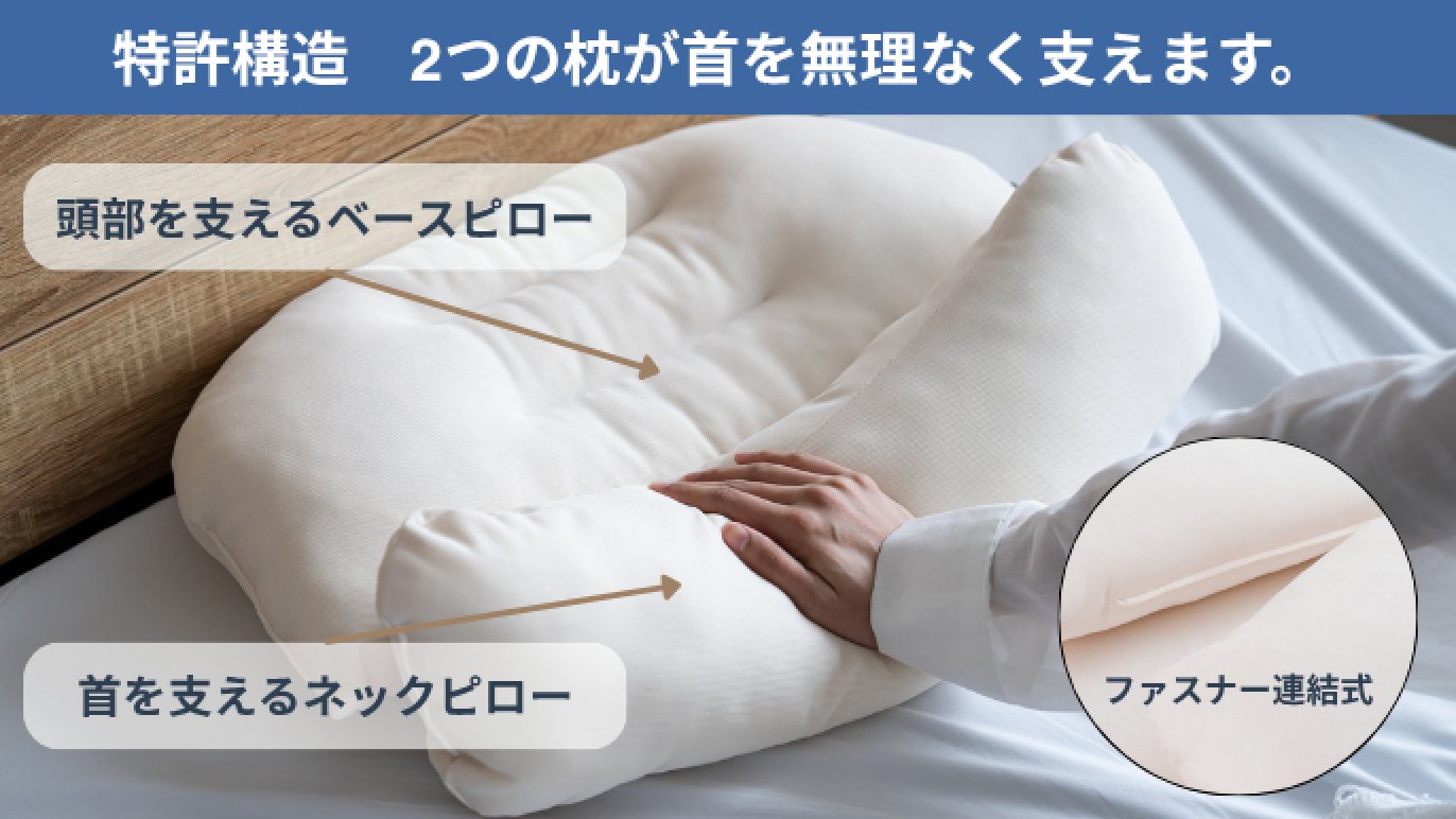 枕は使わない？高い枕が苦手な方に使って欲しい「低いのに、ちゃんと 