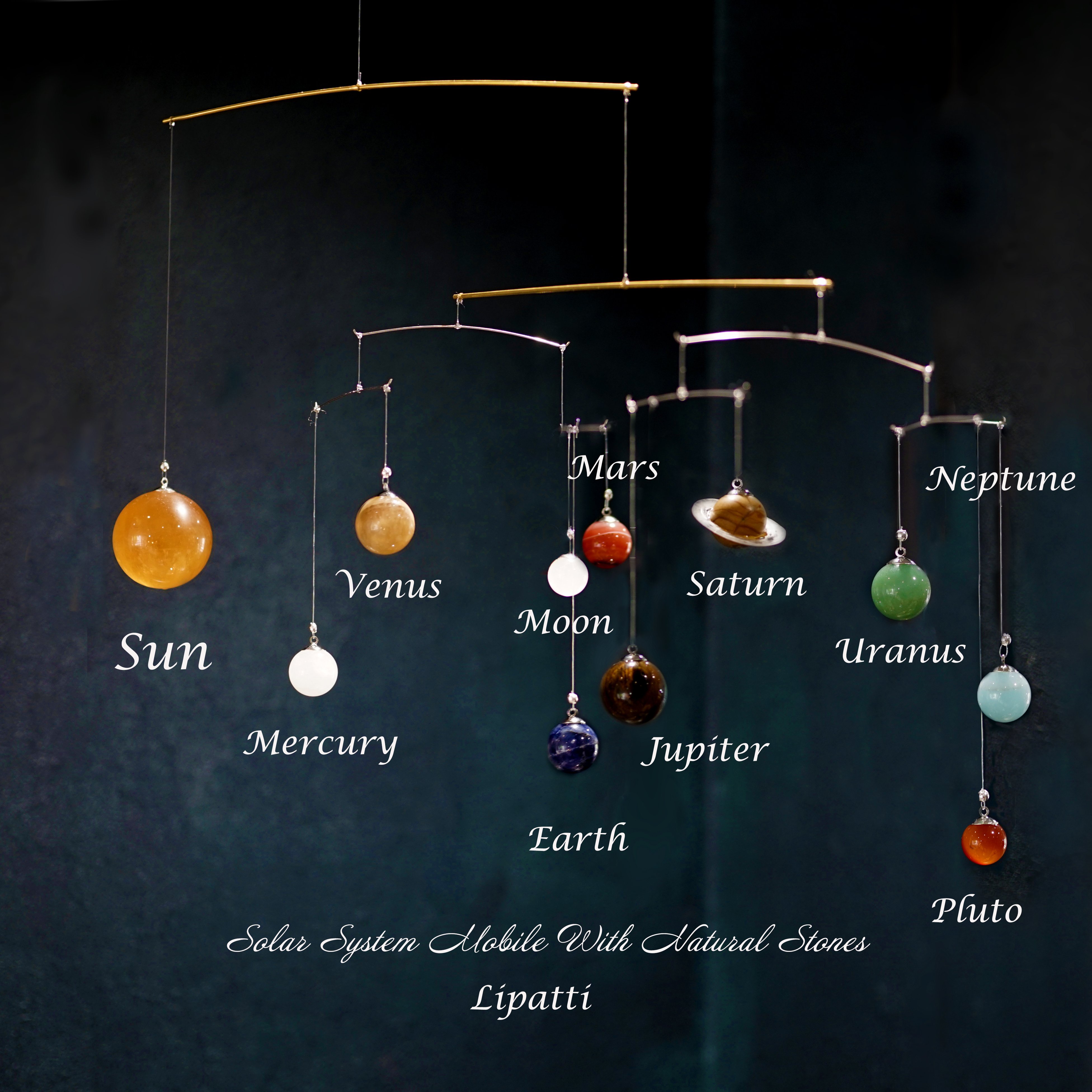 全て天然石を使用した太陽系の模型モビールを作りたい！」｜Creema SPRINGS