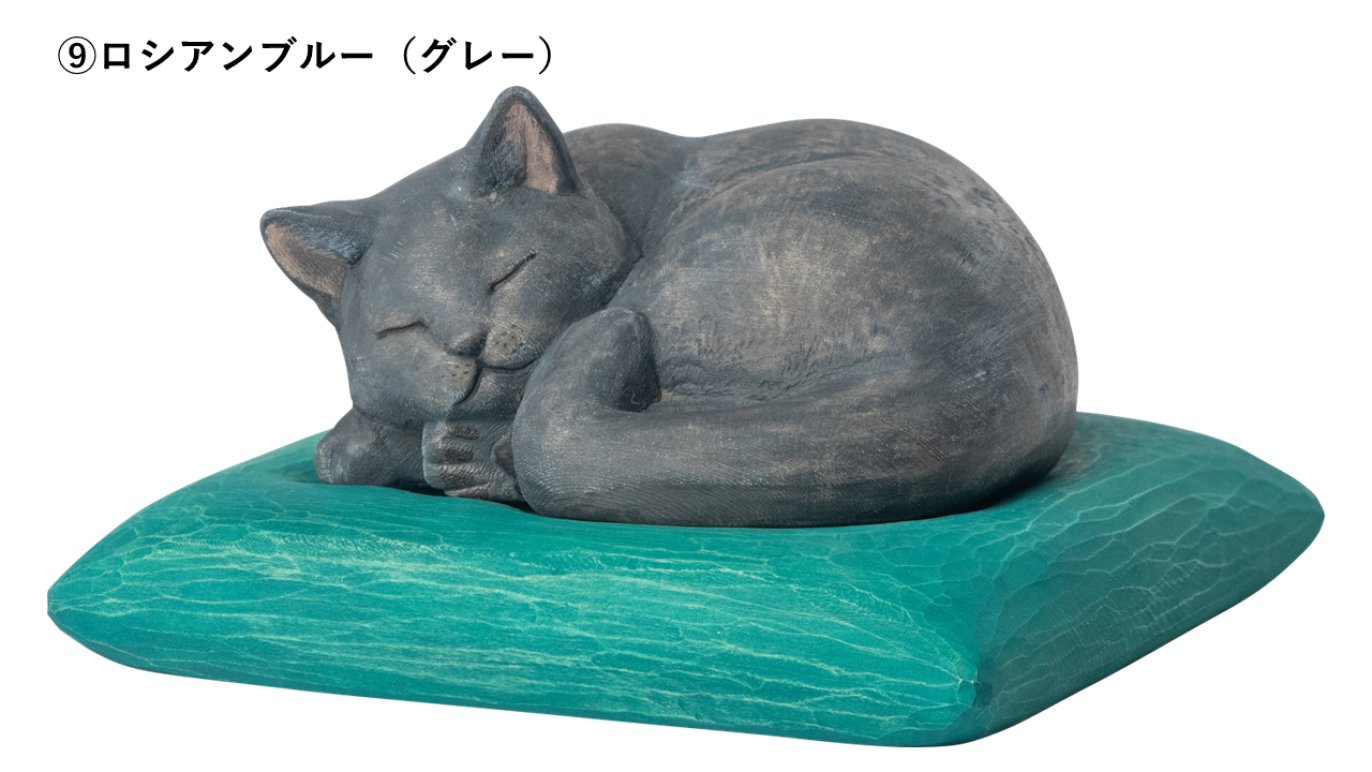妙法寺開眼】幸せへの祈りを宿す『木彫りの眠り猫』をあなたへ｜Creema