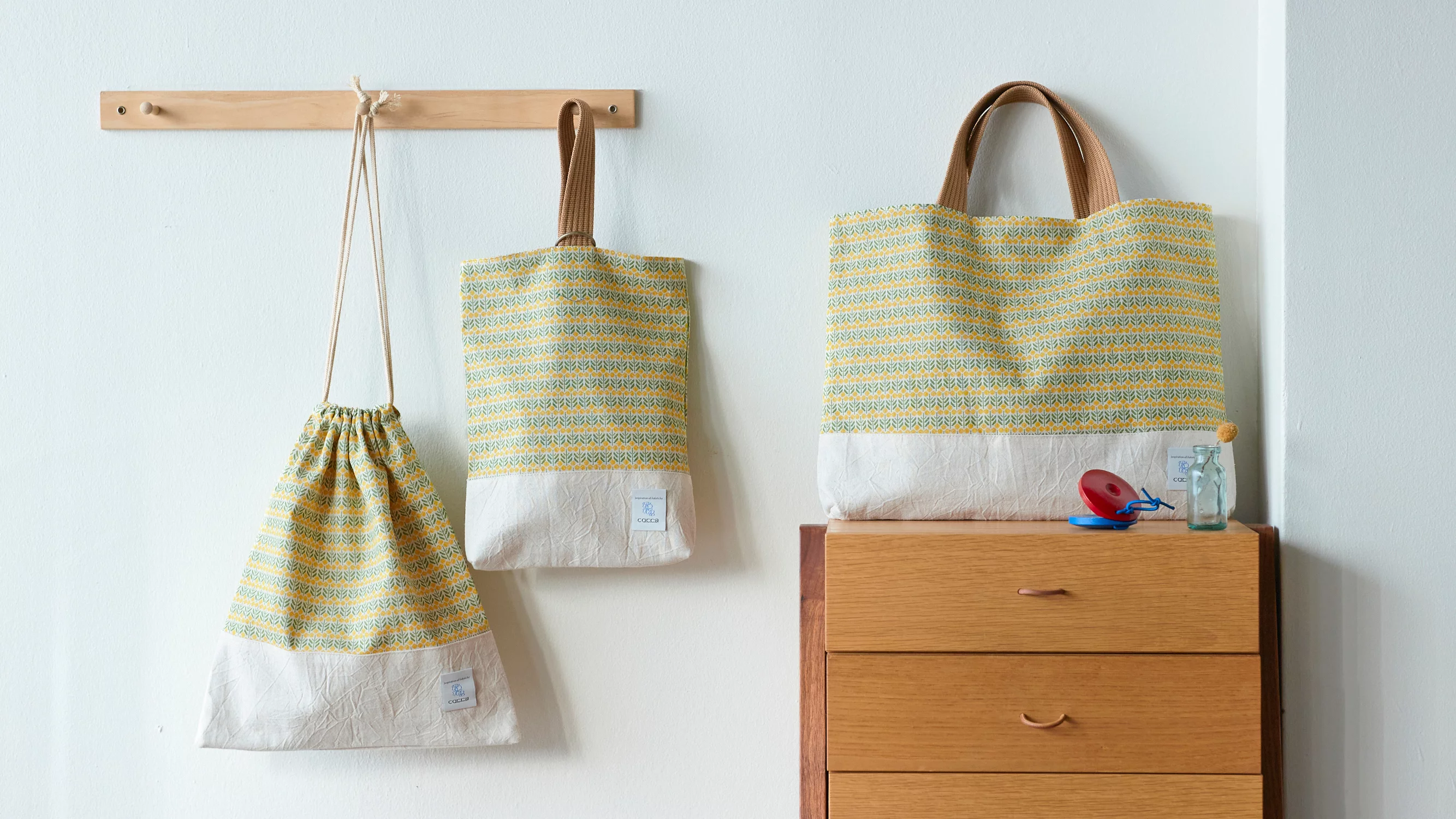 ファブリックショップのわたしたちが こだわりを持って作った、入園  