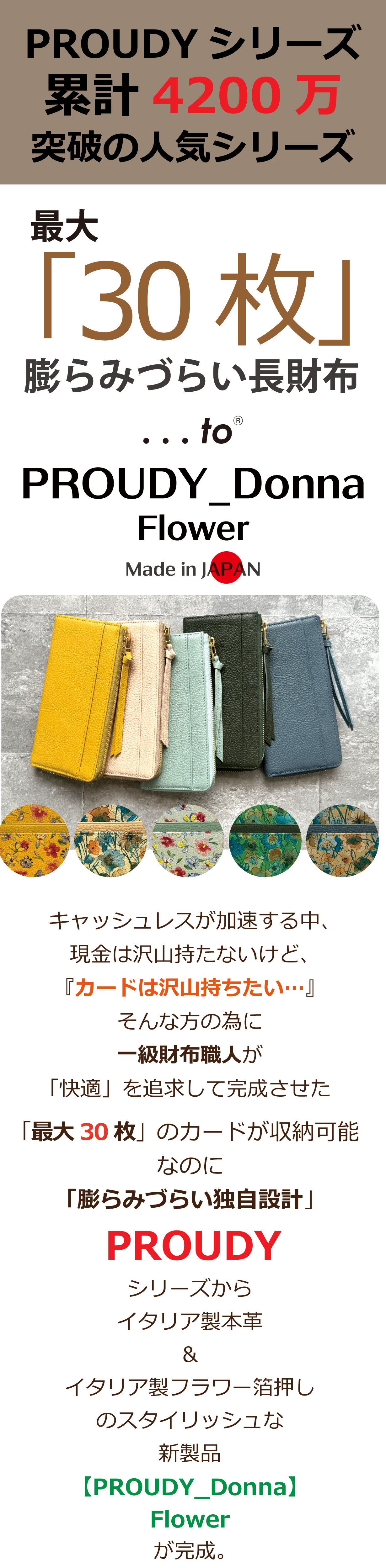 最大30枚】膨らみづらく美しく整う長財布＆カードが整列・利き手
