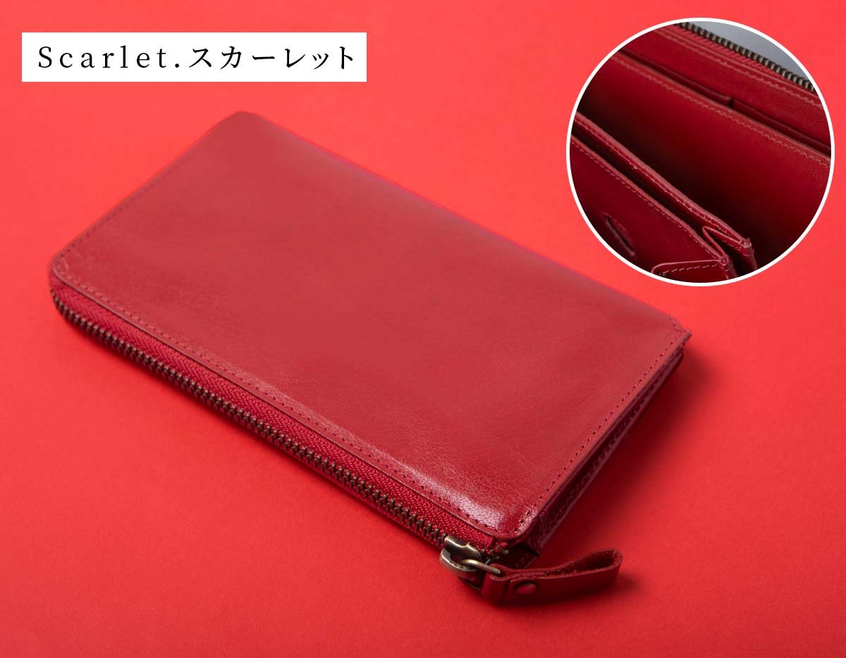 深みあるカラーが絶妙な小さい長財布【TIDY2.0 Vivid edition