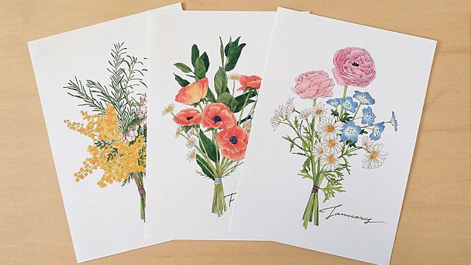 心にあかりを灯す12ヶ月の花束ポスターを届けたい！｜Creema SPRINGS