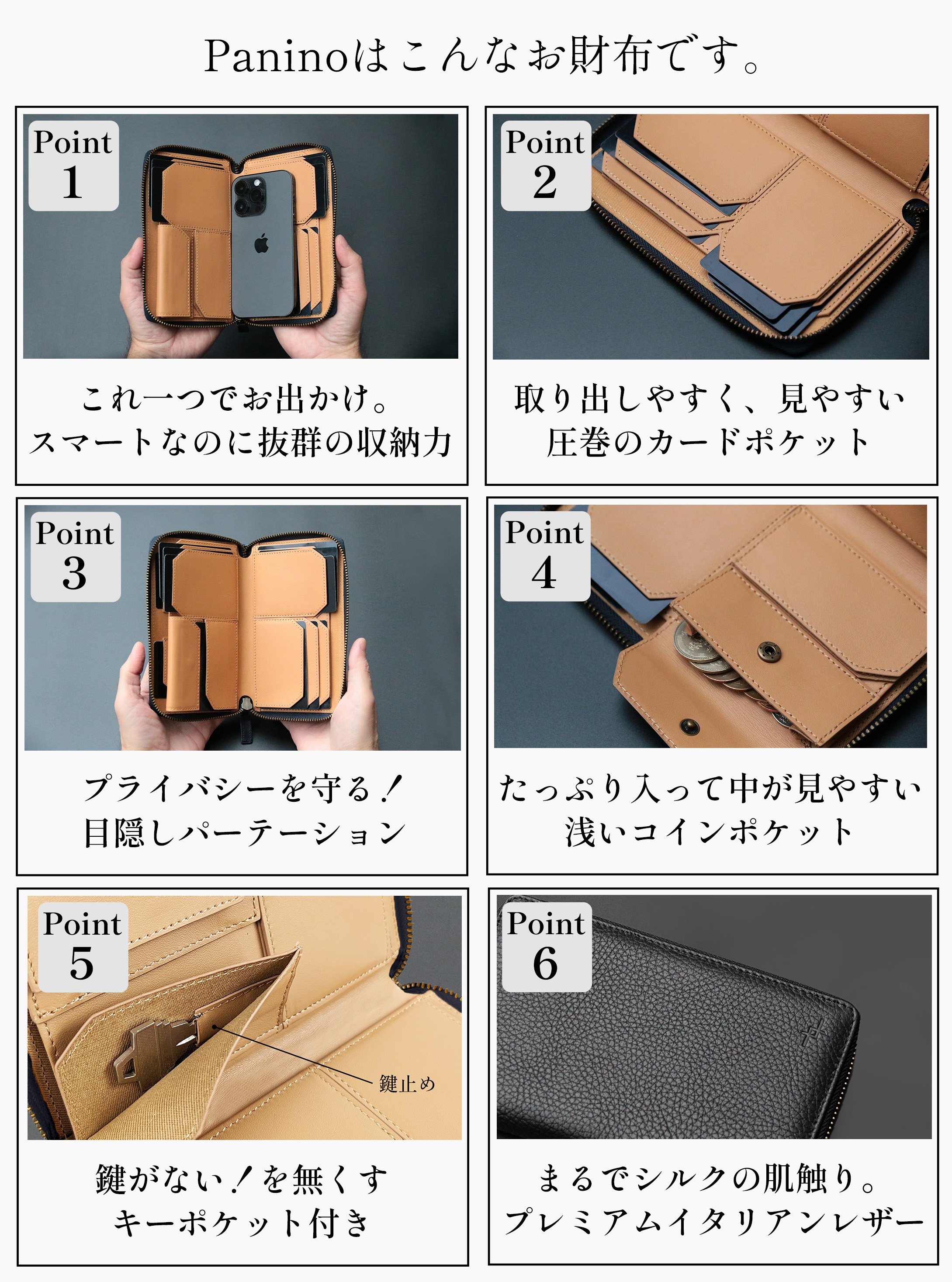 長財布　INCROCI MILANO パニーノ　クロコダイルレザー　カード 手帳 長財布 INCROCI MILANO パニーノ クロコダイルレザー カード 手帳