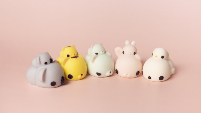 デスクワークのお友達「もにまるず」の新作おやこシリーズをみんなでも