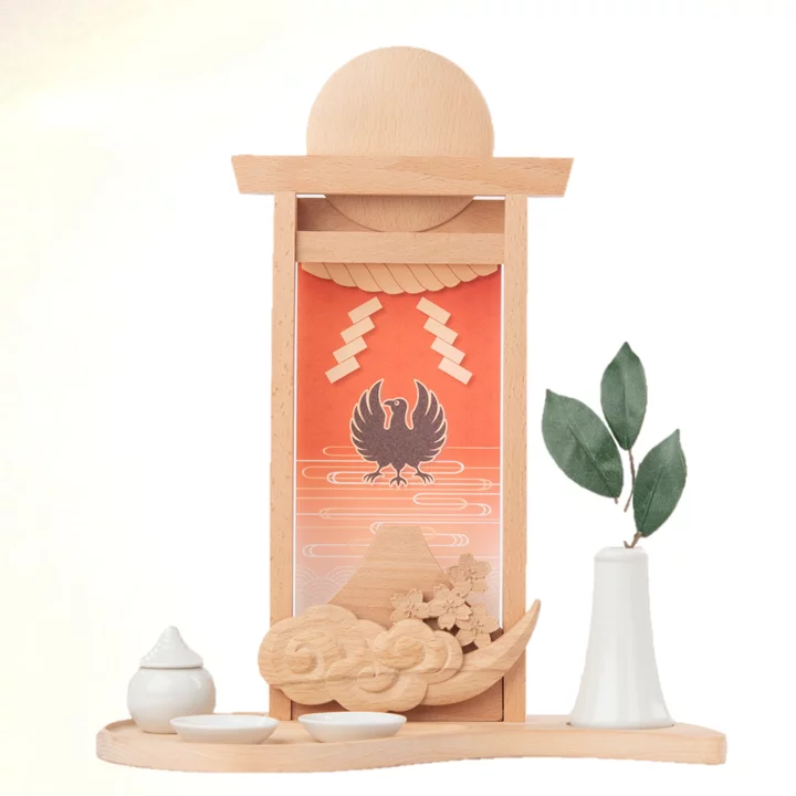 タグアナッツ　神様台座付き置物 プロダクトデザイナー監修！一流家具工房制作！和室にも洋室にも合う