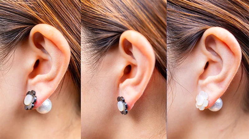 天然真珠貝のアクセサリー ～耳に付けないマイヤリングスと