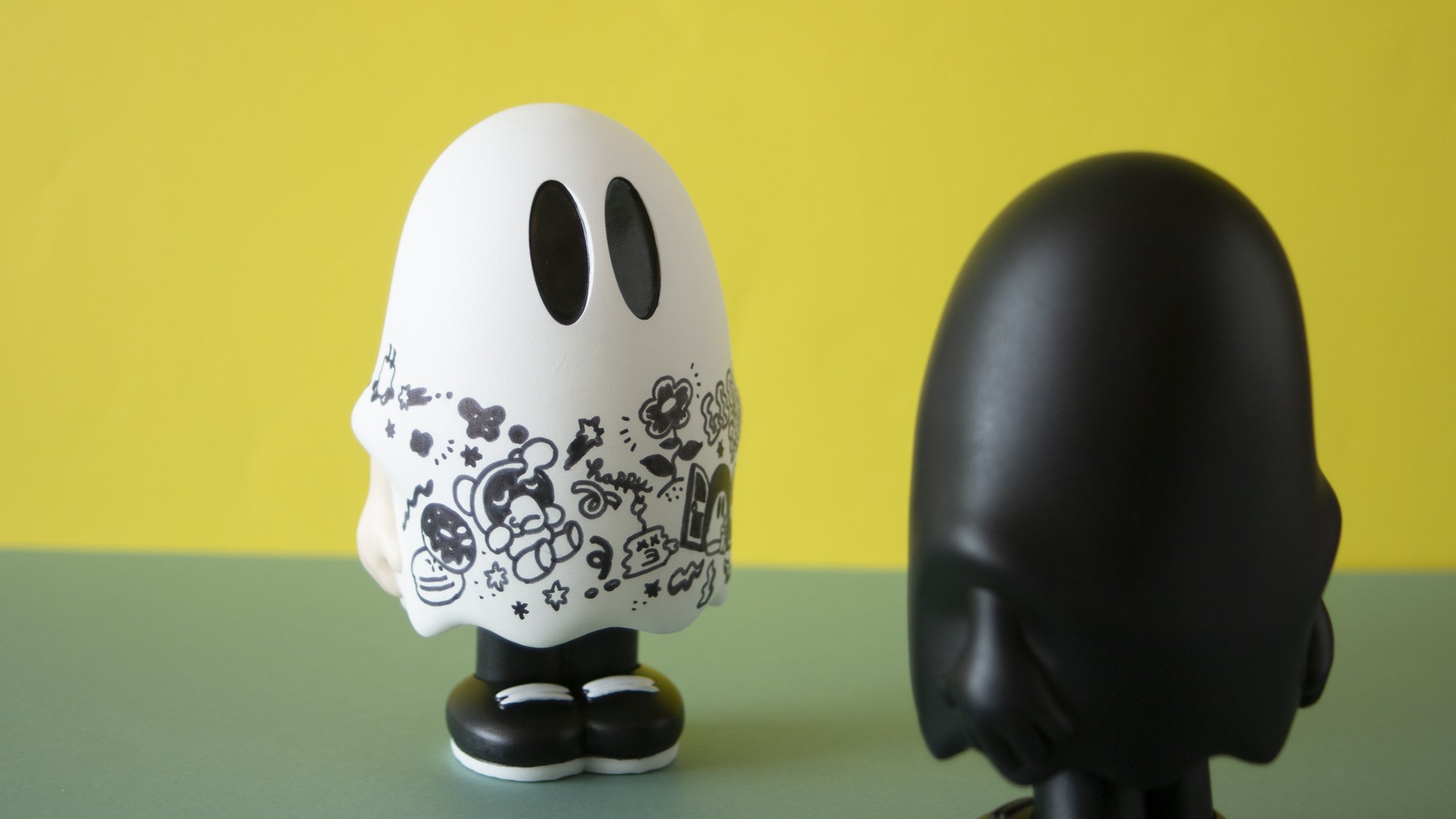 ソフビ　ポゴナ造形　黒い仔ヤギ（かっこわらい雑貨店塗装）未開封 7月31日(月)18時より抽選開始】【ポゴナ造形】黒い仔ヤギ(かっこわらい