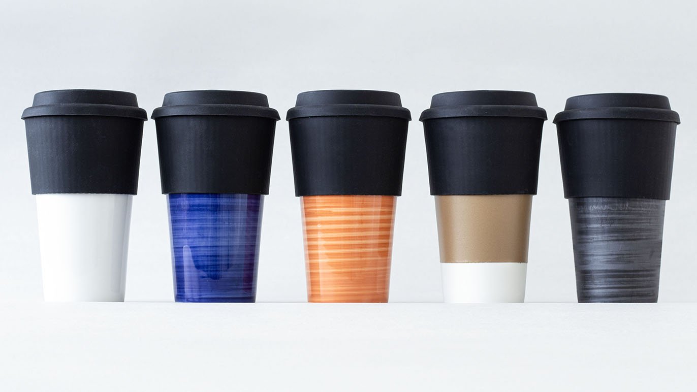陶磁器で飲み物を美味しく楽しむ『Lid-cup』 電子レンジ対応・蓋付きで