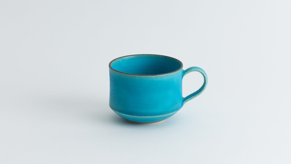 セール中✨ターコイズブルー かも 鴨の置物 美品 陶器工芸品