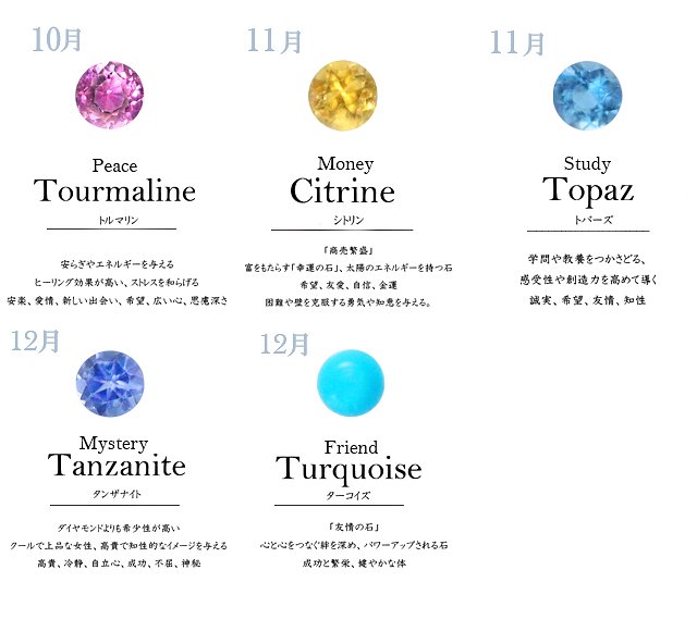 17種類の天然石から好きな2つを組み合わせて作る自分色のオーダー