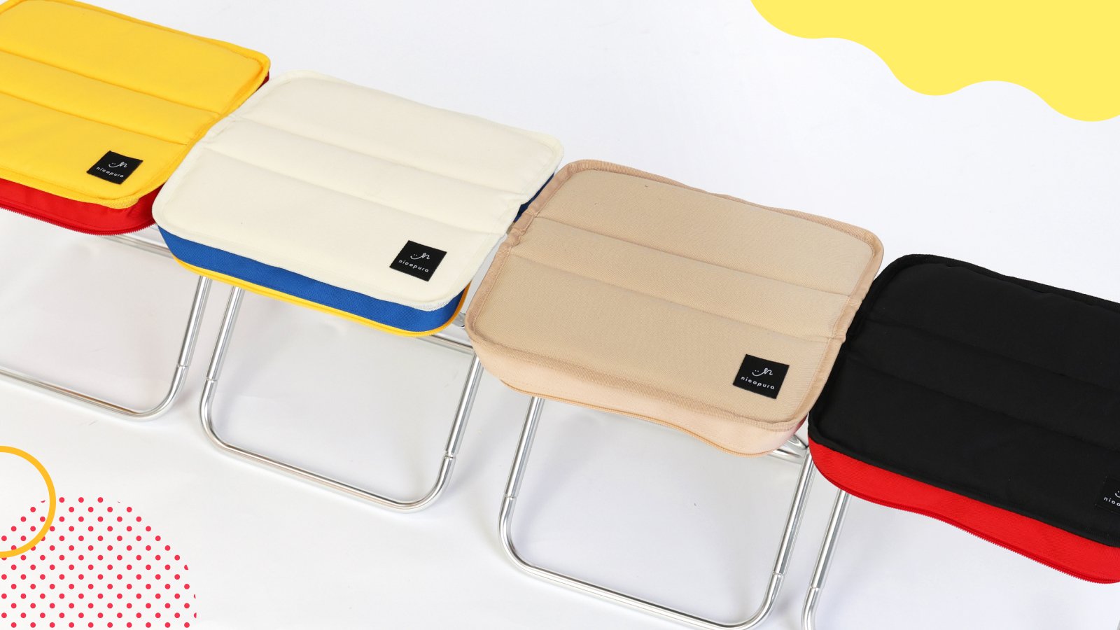 おしりが喜ぶ】 ツイストで簡単組み立て！リュックに入る折りたたみ