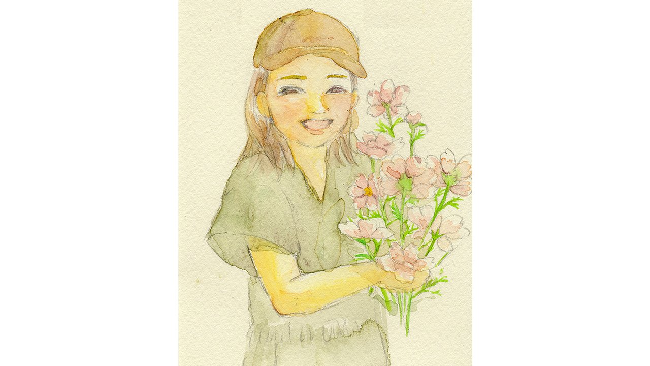 水彩画　似顔絵描きます　　(写実タイプ背景付き) 水彩画 似顔絵描きます (写実タイプ背景付き