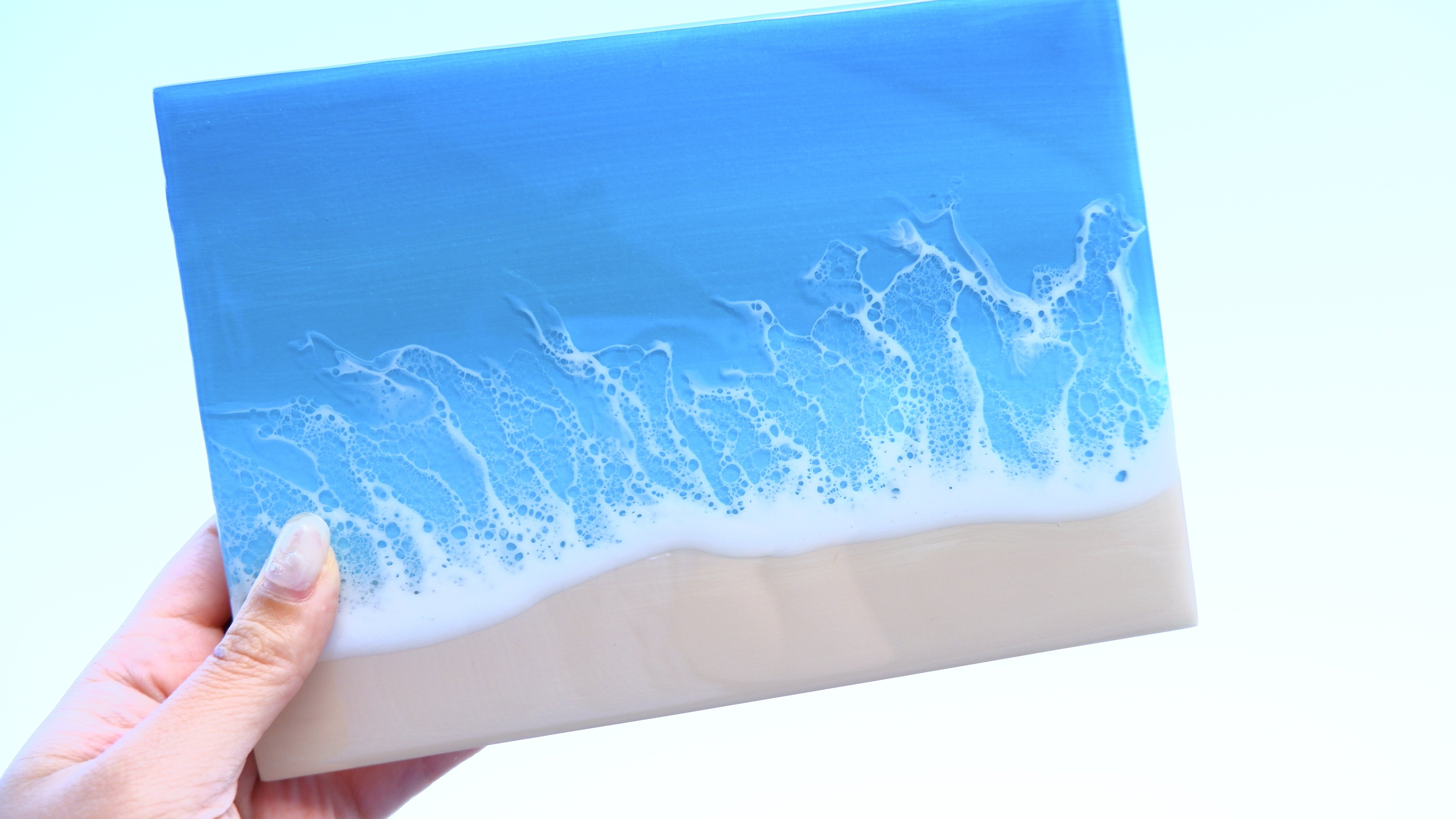 レジンアート海(いちご様オーダー)2点 ♡9月の人気2位♡自分だけの特別な1枚を《オーシャンアートコースター