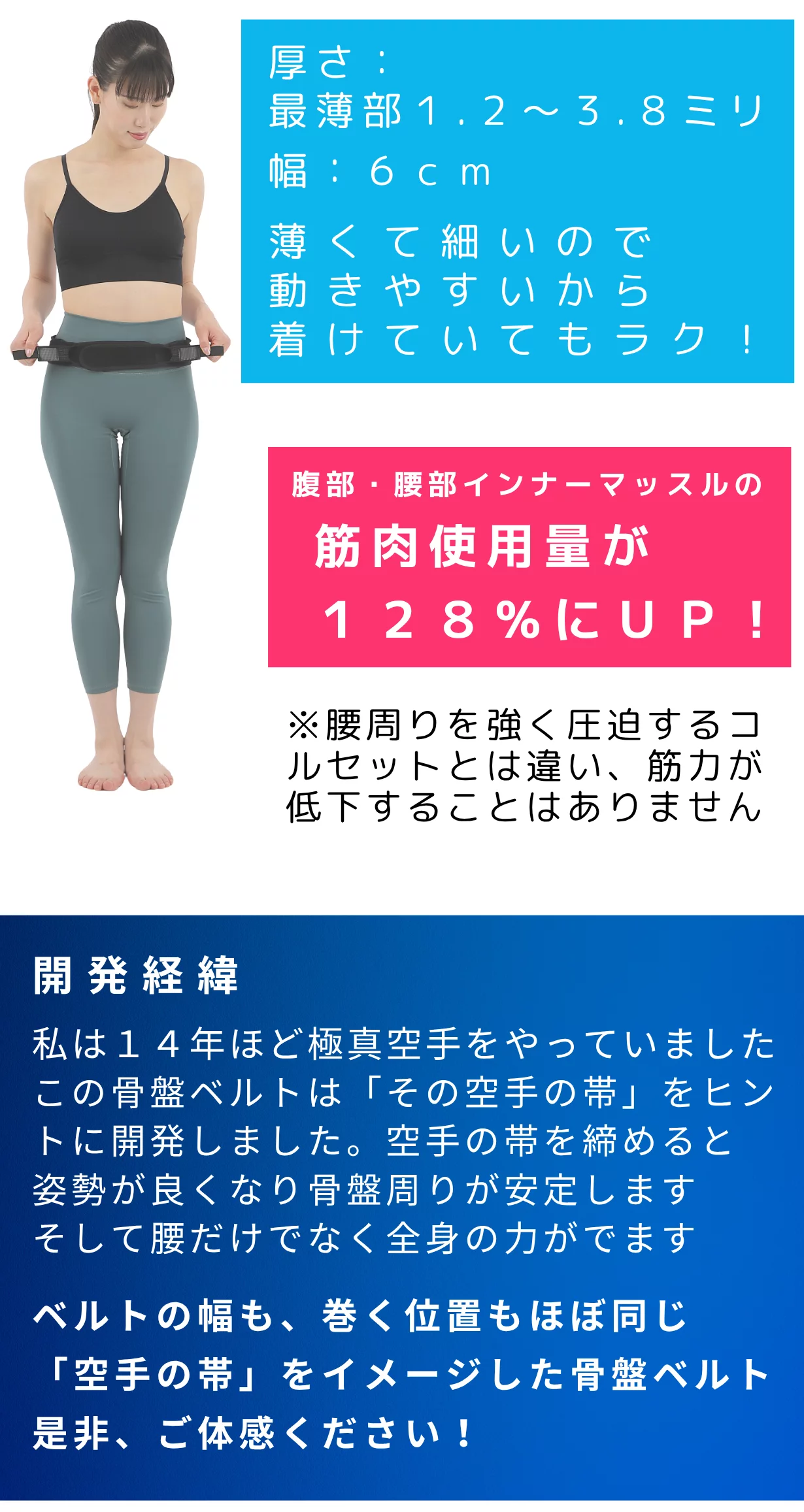 巻くだけ美姿勢』 体幹アクティブサポーター『SLIM fit CORE』｜Creema