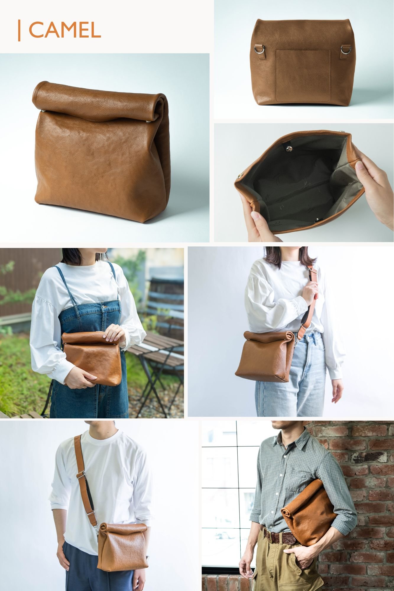 大容量】ころんと可愛い♪バッグ職人が本革で作るパン屋さんの