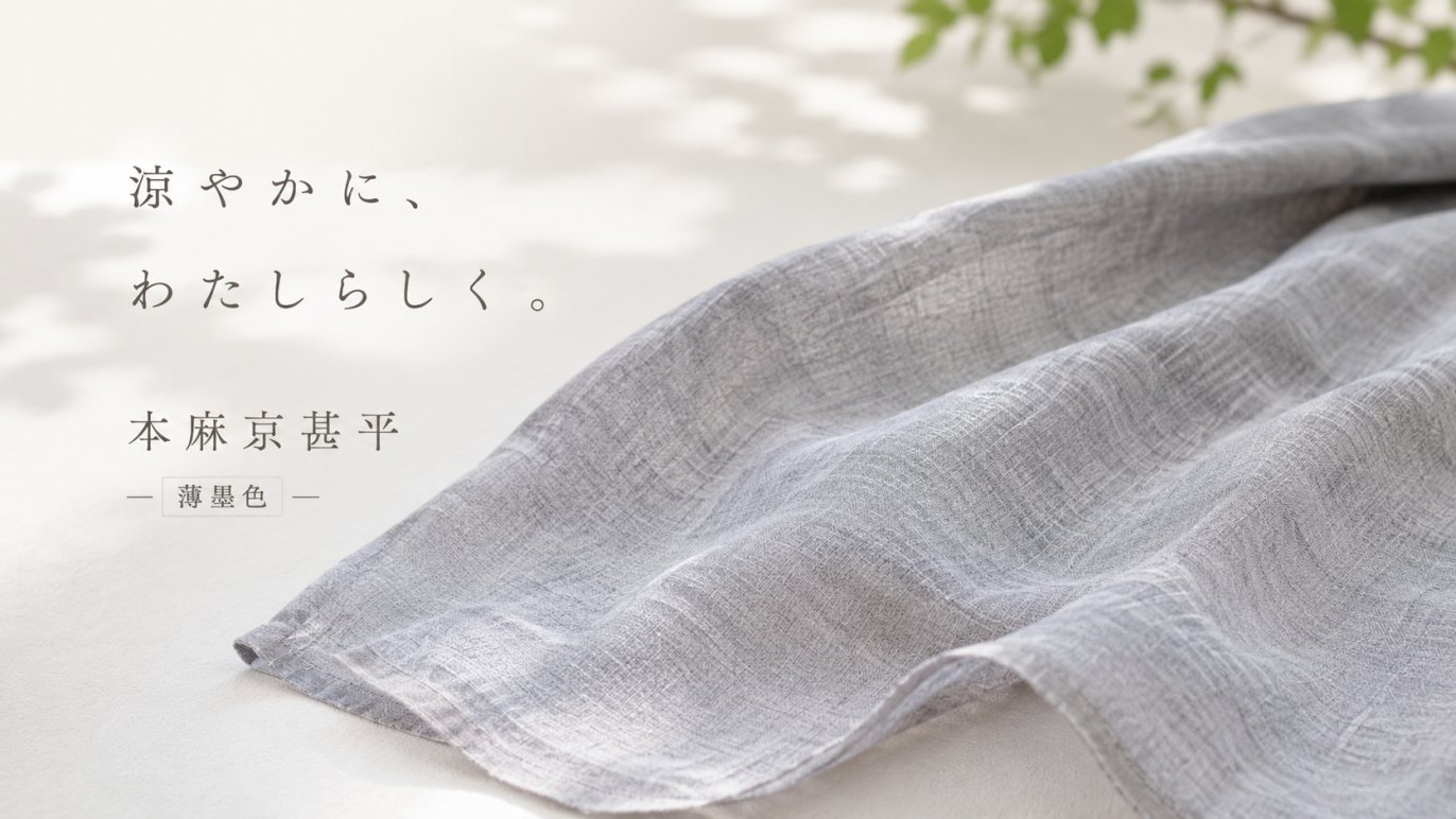 暑い夏もさらりと心地よく。上質天然素材のやさしさに包まれる『本麻