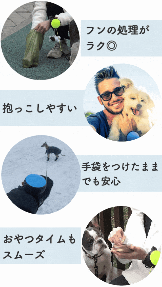 両手が使えるリード【Lishinuリシニュー】犬好きのお散歩がもっと自由