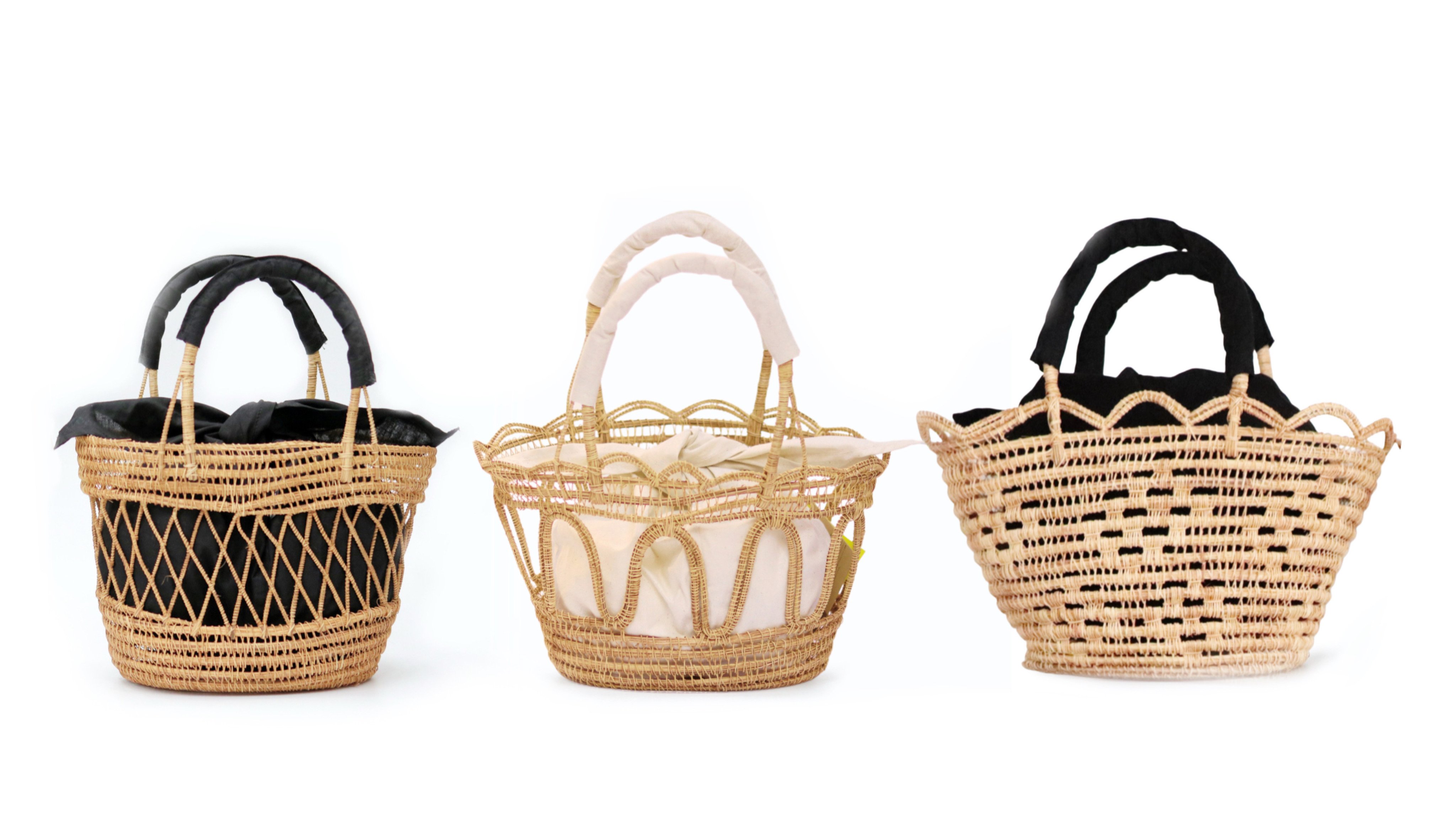 持つたびに心弾む。フェアトレードで生まれる軽やかパームかごバッグ