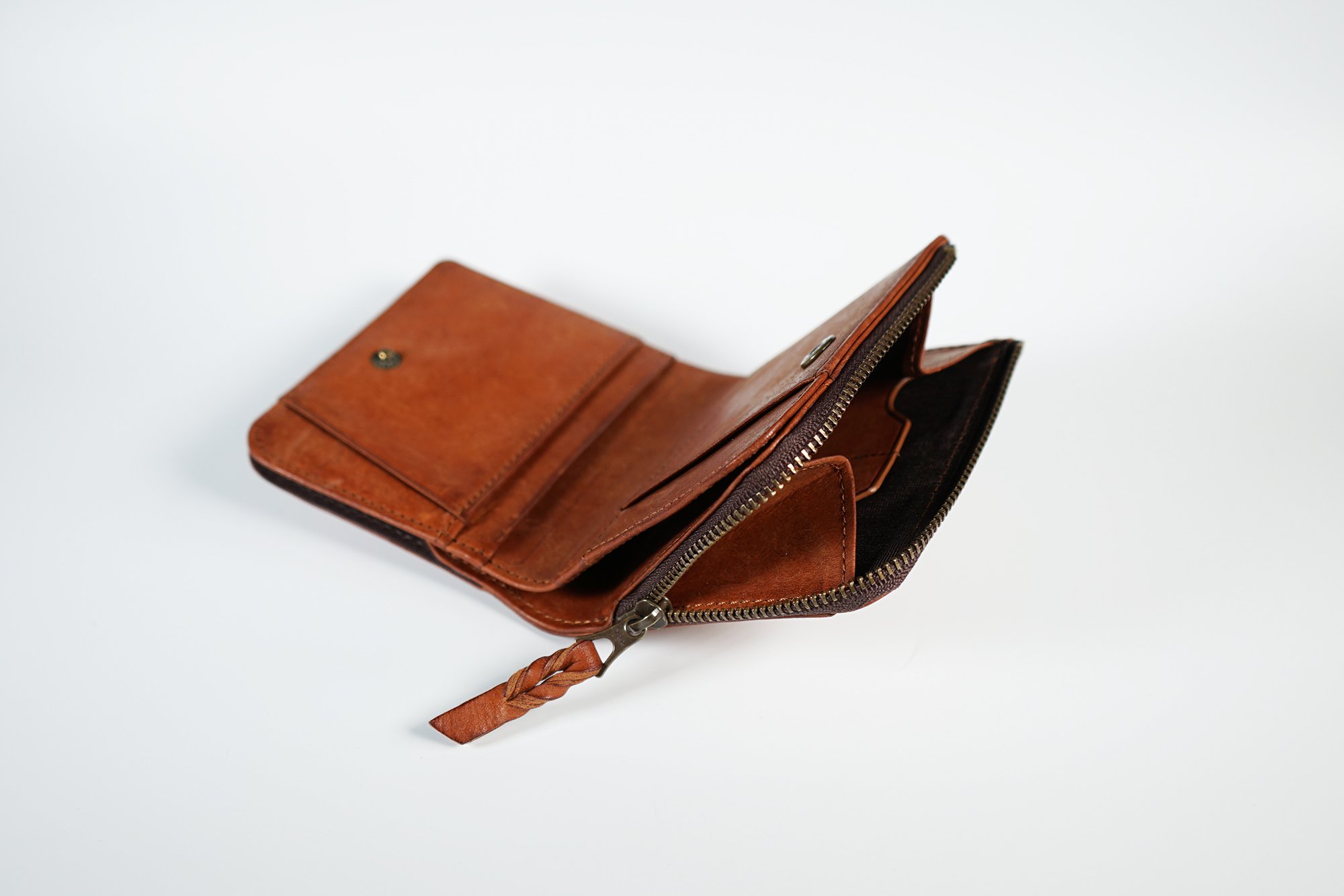 148ミドル トラッカーウォレット イタリアンレザーMARGOT【ダーク