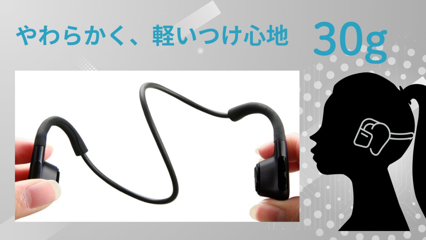 聴こえ」トラブルに、大きく聞こえる「集音器付き骨伝導イヤホン