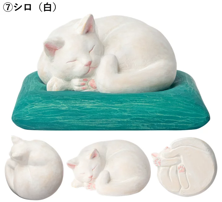 妙法寺開眼】幸せへの祈りを宿す『木彫りの眠り猫』をあなたへ｜Creema