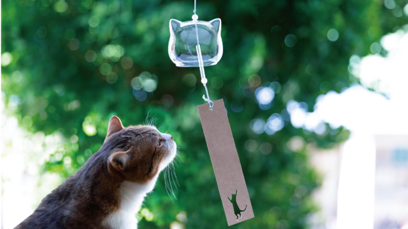 暑くなるその前に！】にゃんと癒される、猫のカタチの風鈴『ねこの風鈴 