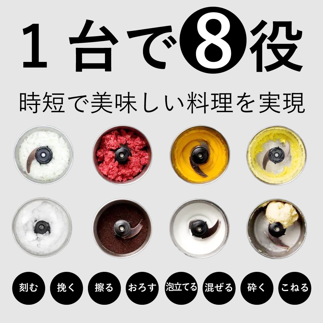 毎日のお料理を時短でおいしくするフードプロセッサー「マスターカット