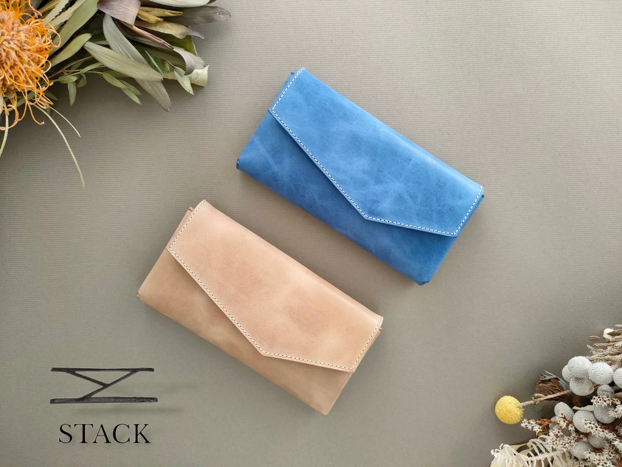重ねて収納上手、かさばらない長財布「STACK Wallet」【オンライン初  