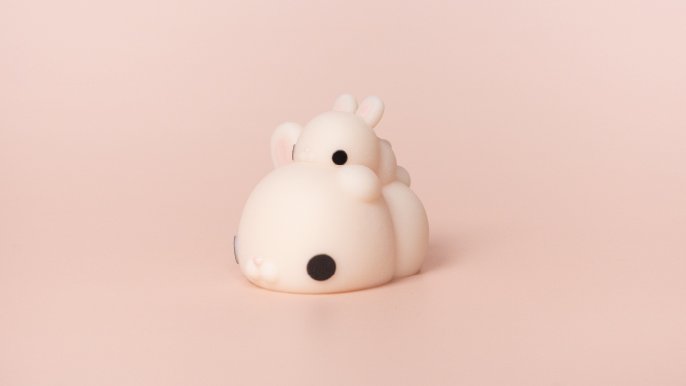 デスクワークのお友達「もにまるず」の新作おやこシリーズをみんなでも