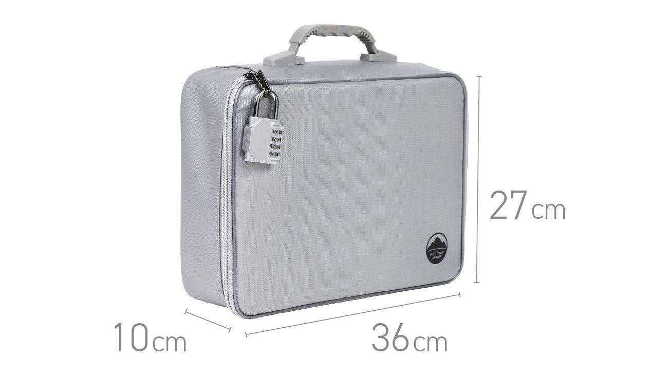 炎に強い難燃素材使用！大切な思い出と財産を守る 持ち運べる金庫