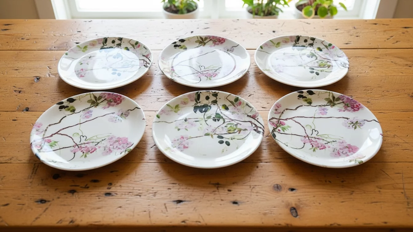 英国特注ストレート磁器】画家柘植彩子が美濃和紙と絹絵落款で包む最