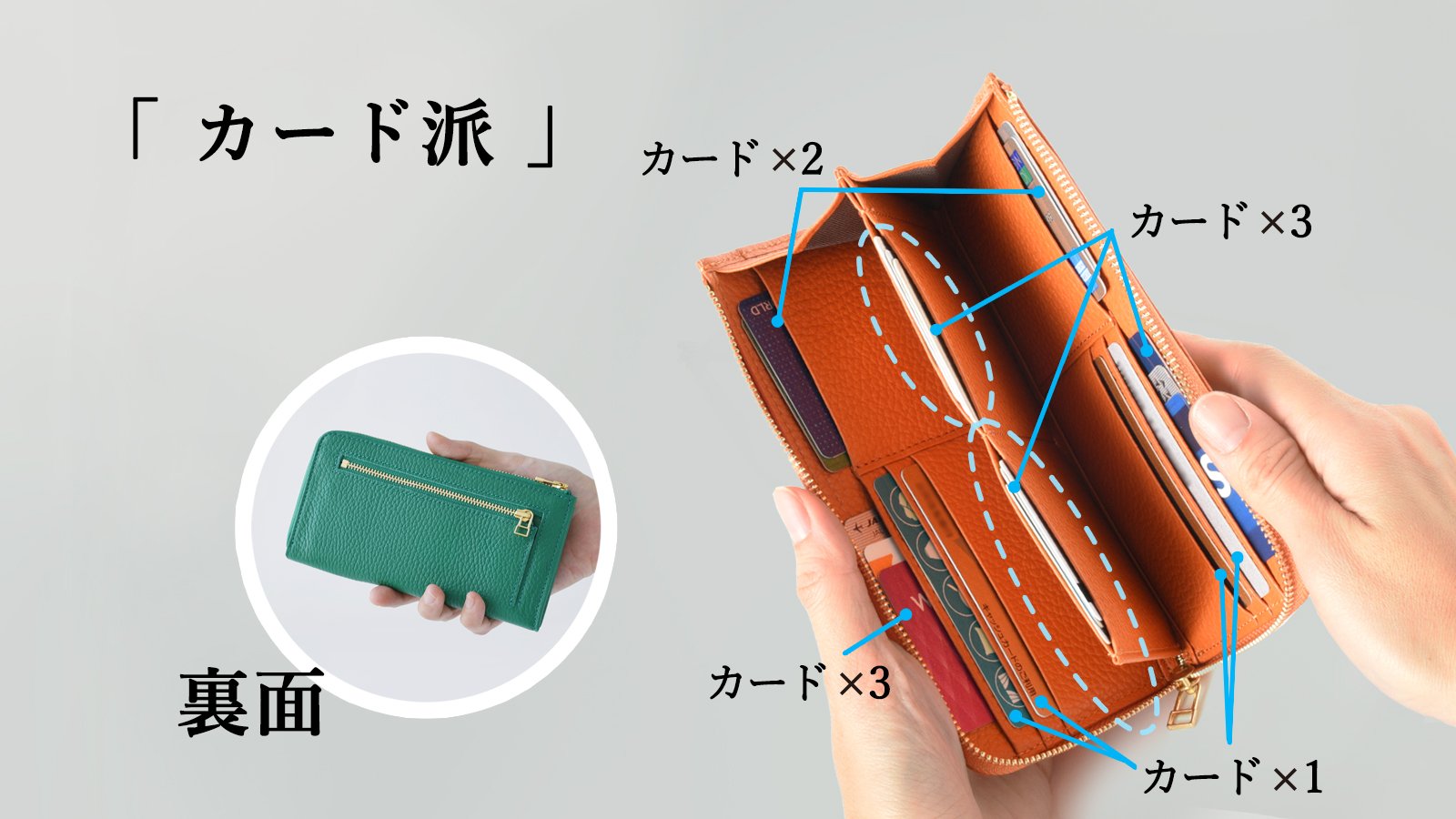 特許意匠取得】全15カラー！コンパクトなのにしっかり入る。手に