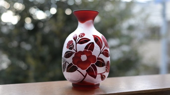 最先端 サンドブラスト 花瓶やランプに使用可 - インテリア小物