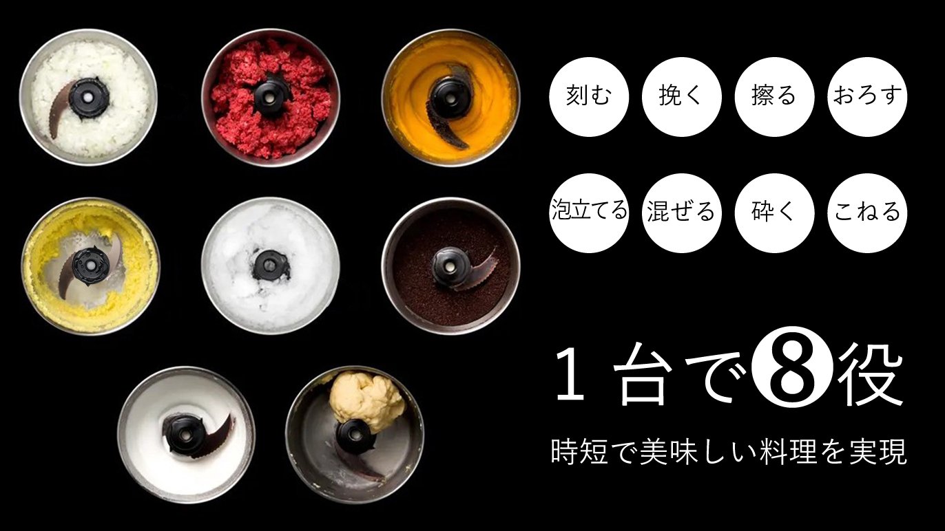 毎日のお料理を時短でおいしくするフードプロセッサー「マスターカット