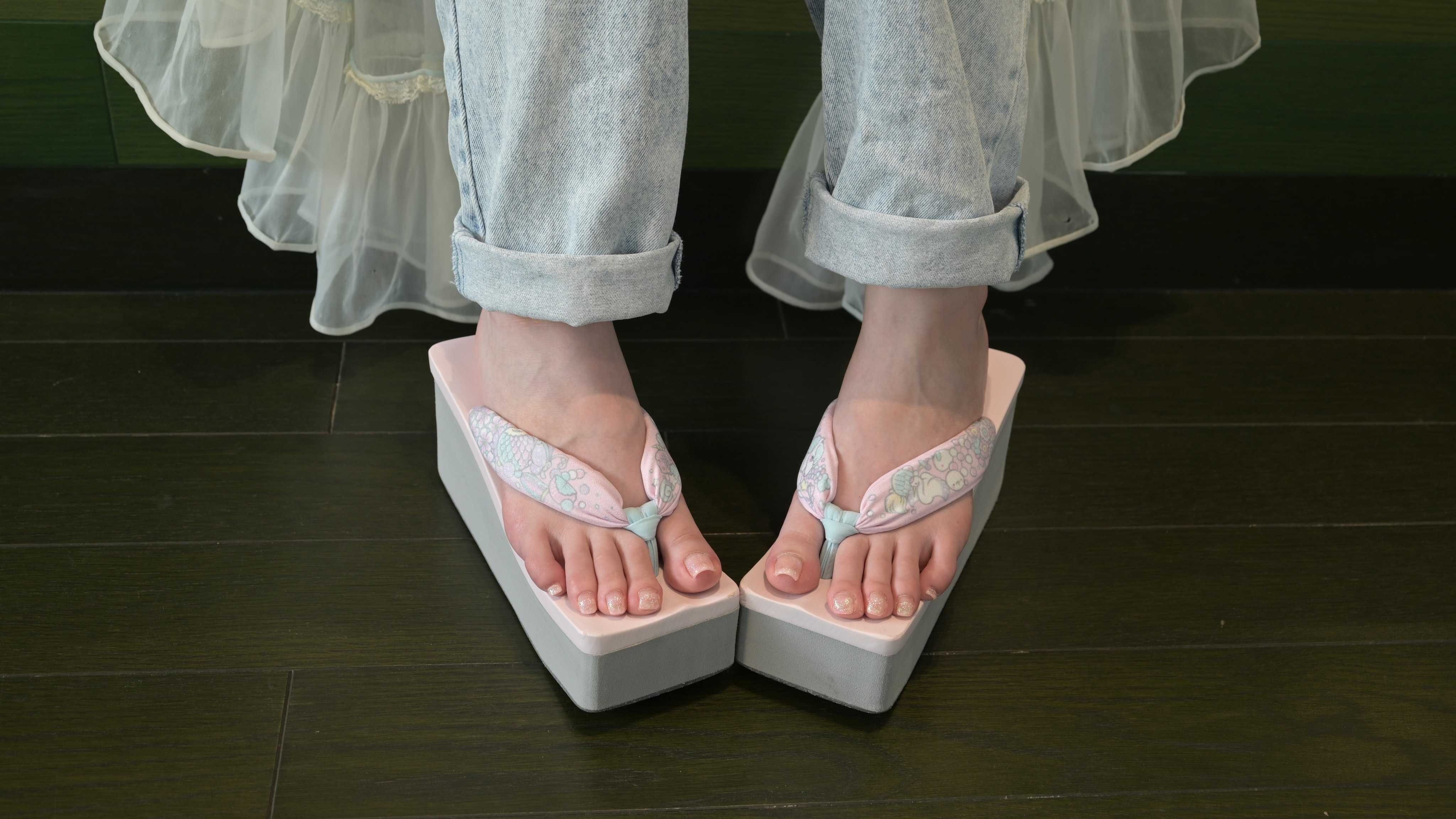 お任せ下駄つき◆ノー皺加工最高級カルキュロ◆変わり織り涼しげ水青可憐浴衣◆ 7389f50b-1f5c-45a5-9d44-