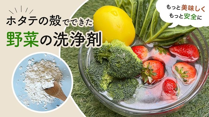 野菜・果物洗い　中京医薬品　150g×3個　ホタテ貝殻　洗浄　除菌　除去 野菜 くだもの 洗浄剤‐焼成ホタテ貝殻パウダー 天然素材100