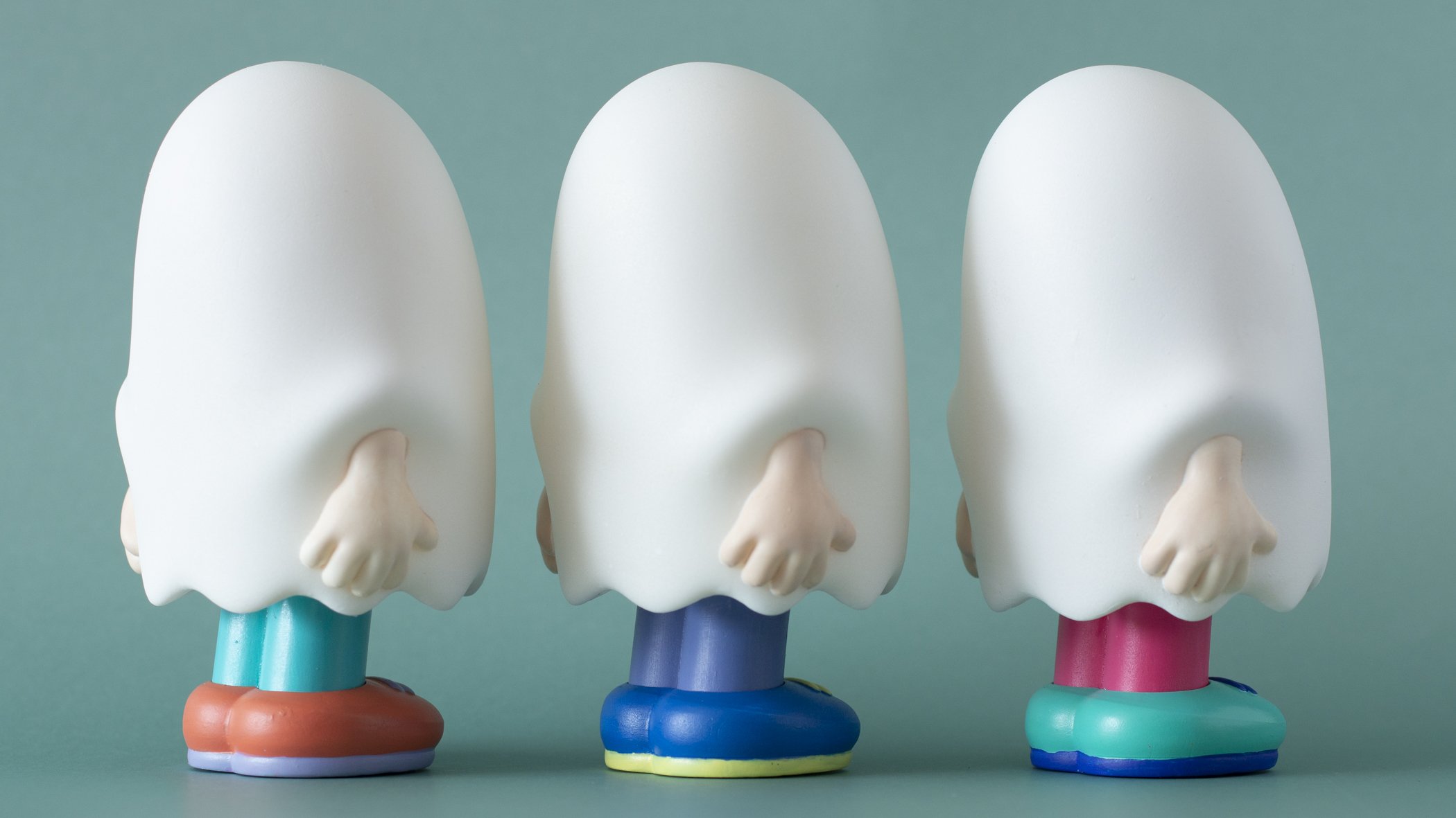 念願だったソフビの制作に初挑戦 集まった資金で「ななしのおばけ