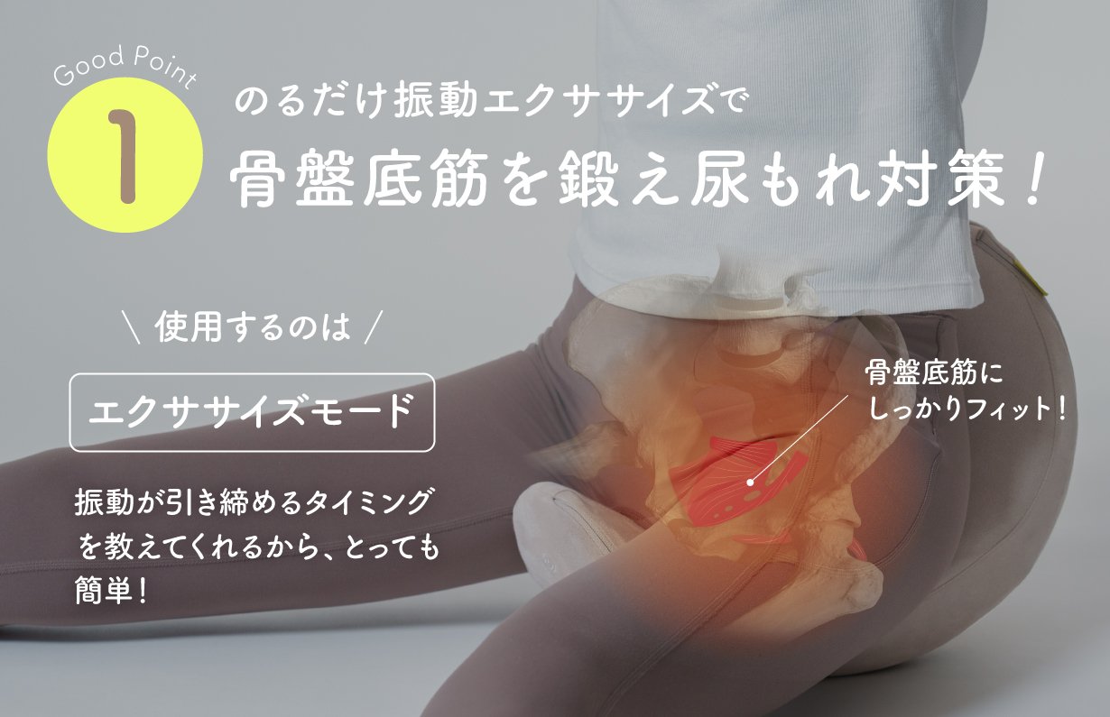 hermot Pelmond振動する三日月クッションで骨盤底筋エクササイズ！ hermot Pelmond】振動する三日月クッションで骨盤底筋