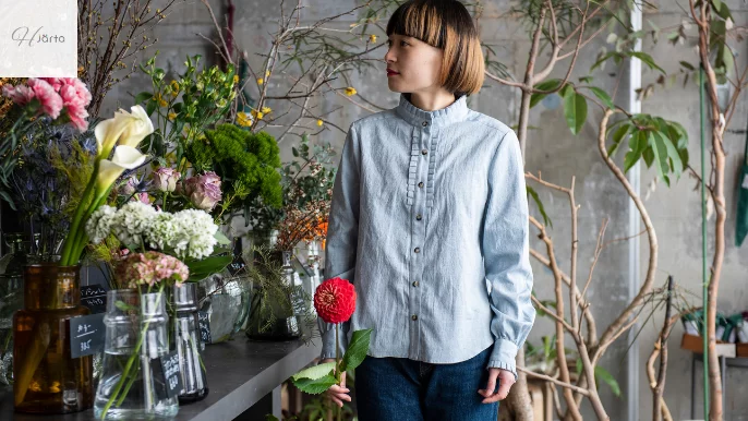 職人による遠州織物でつくるフリルシャツ・ワンピース｜Creema SPRINGS