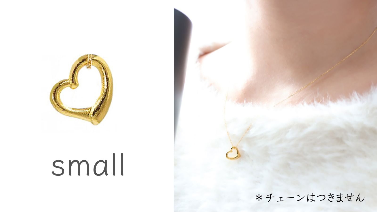 楽天市場】24K 純金 ハート ネックレスペンダント レディース